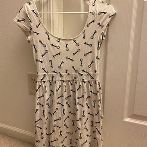 Forever 21 White Key Dress
